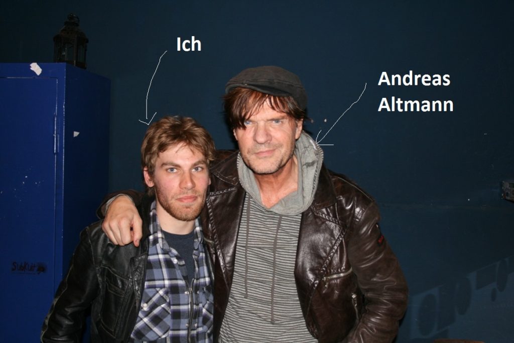 Ich mit Andreas Altmann beim Interview