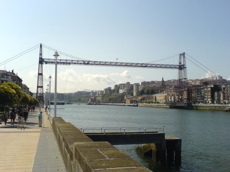 Hängebrücke in Portugalete ist eine Sehenswürdigkeit
