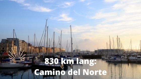 Küstenweg Camino del Norte Länge