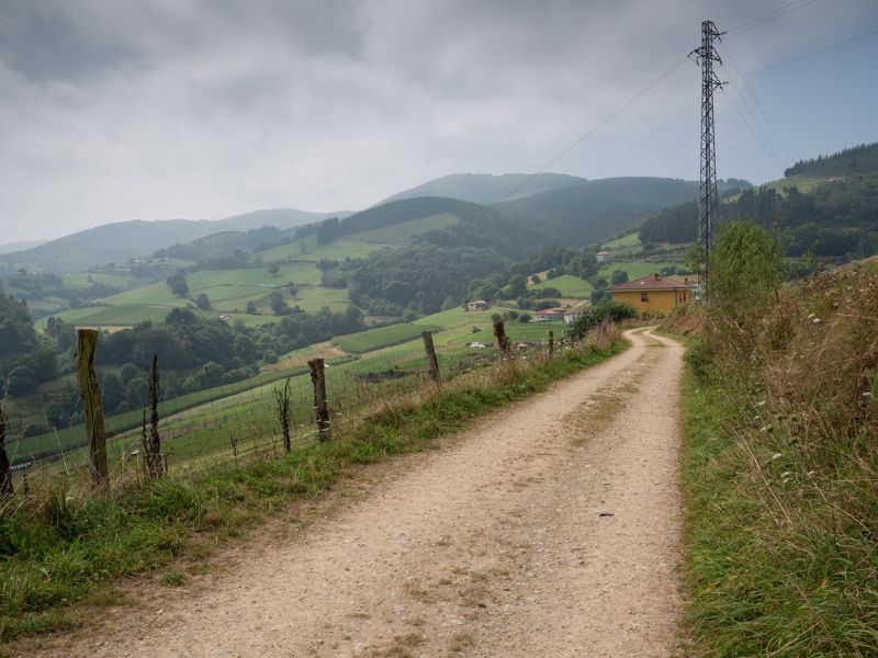 Die Landschaft wird bergiger auf der 4. Etappe vom Camino Primitivo