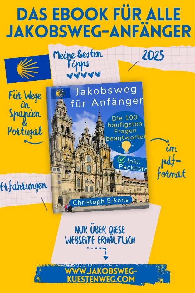 Jakobsweg für Anfänger eBook Marketing gelb