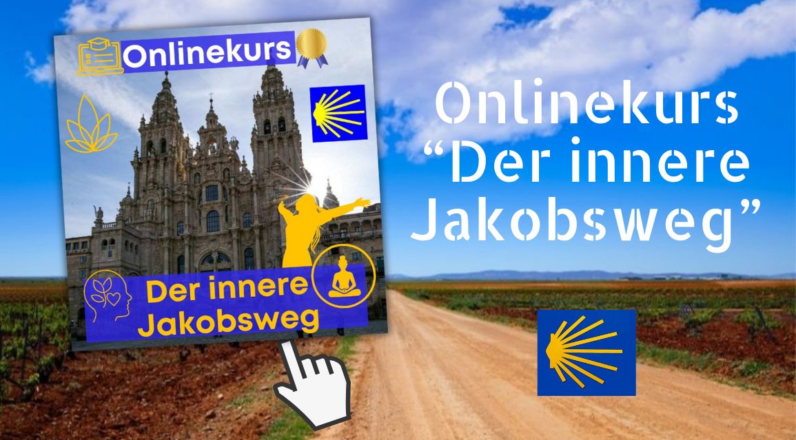 Onlinekurs Der innere Jakobsweg Banner blau