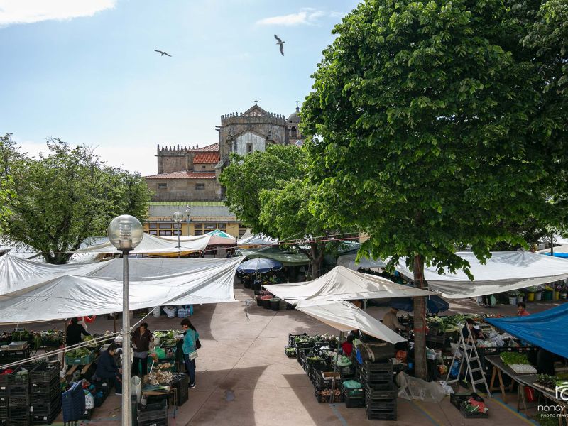 Markt in Portugal entlang der Route des Jakobswegs