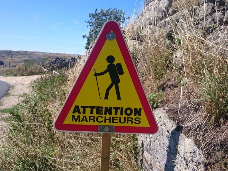 Schild auf dem Camino 13