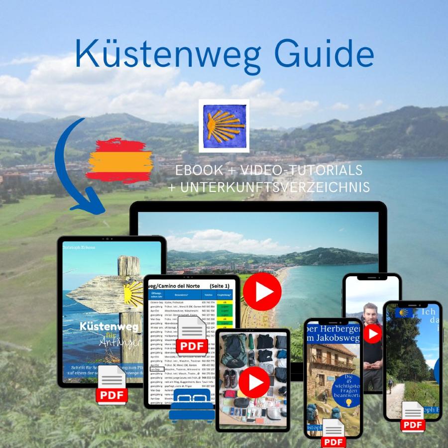 Camino del Norte Premium Bundle Küstenweg Guide s