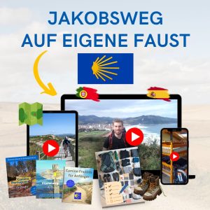 Jakobsweg auf eigene Faust Kurs Banner quadrat Jakobsweg auf eigene Faust Kurs Banner quadrat